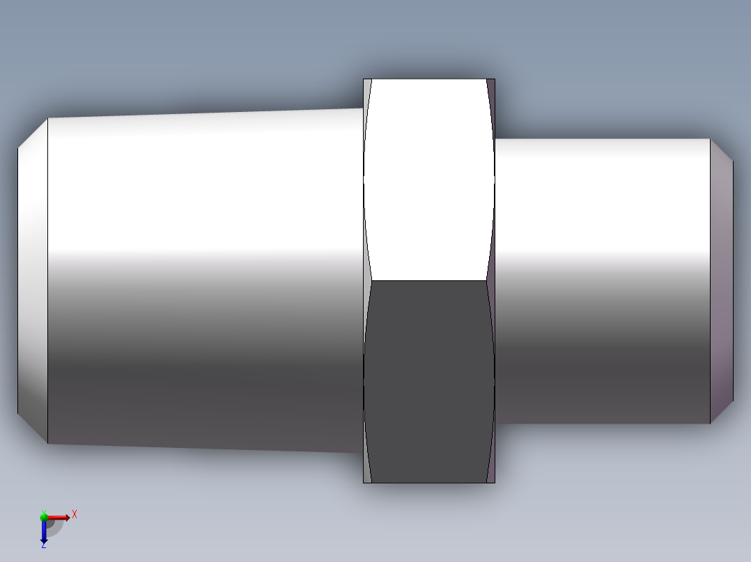美制锥螺纹、1CN-12-04俯视图