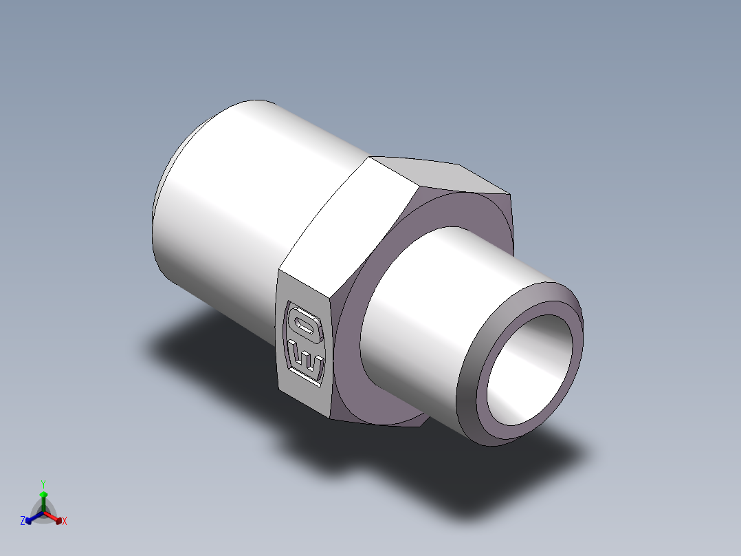 美制锥螺纹、1CN-12-04正等轴测图