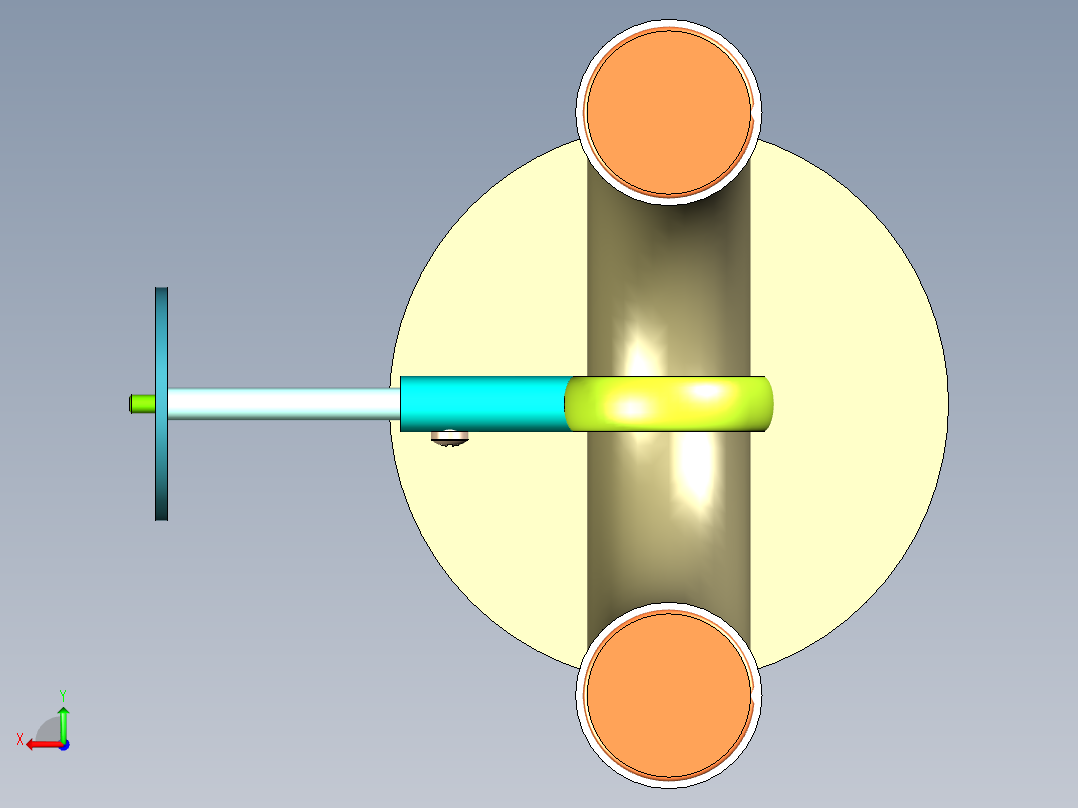 弯管天花吊灯后视图