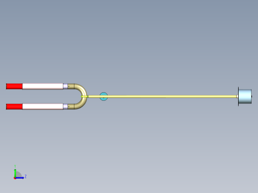 弯管天花吊灯左视缩略图