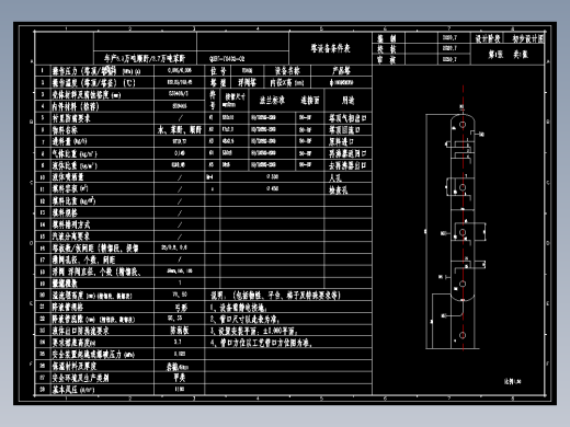 年产5.3万吨顺酐2.7万吨苯酐项目6-典型设备工艺条件图