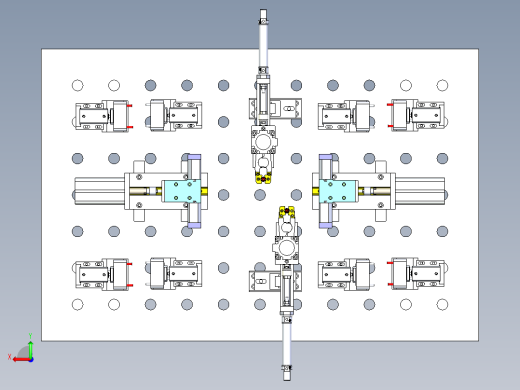 气动焊接柔性工装平台后视缩略图