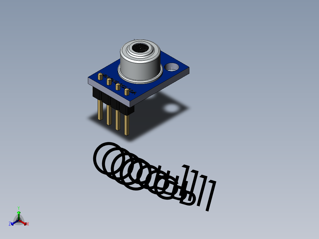 传感器(76)正等轴测图