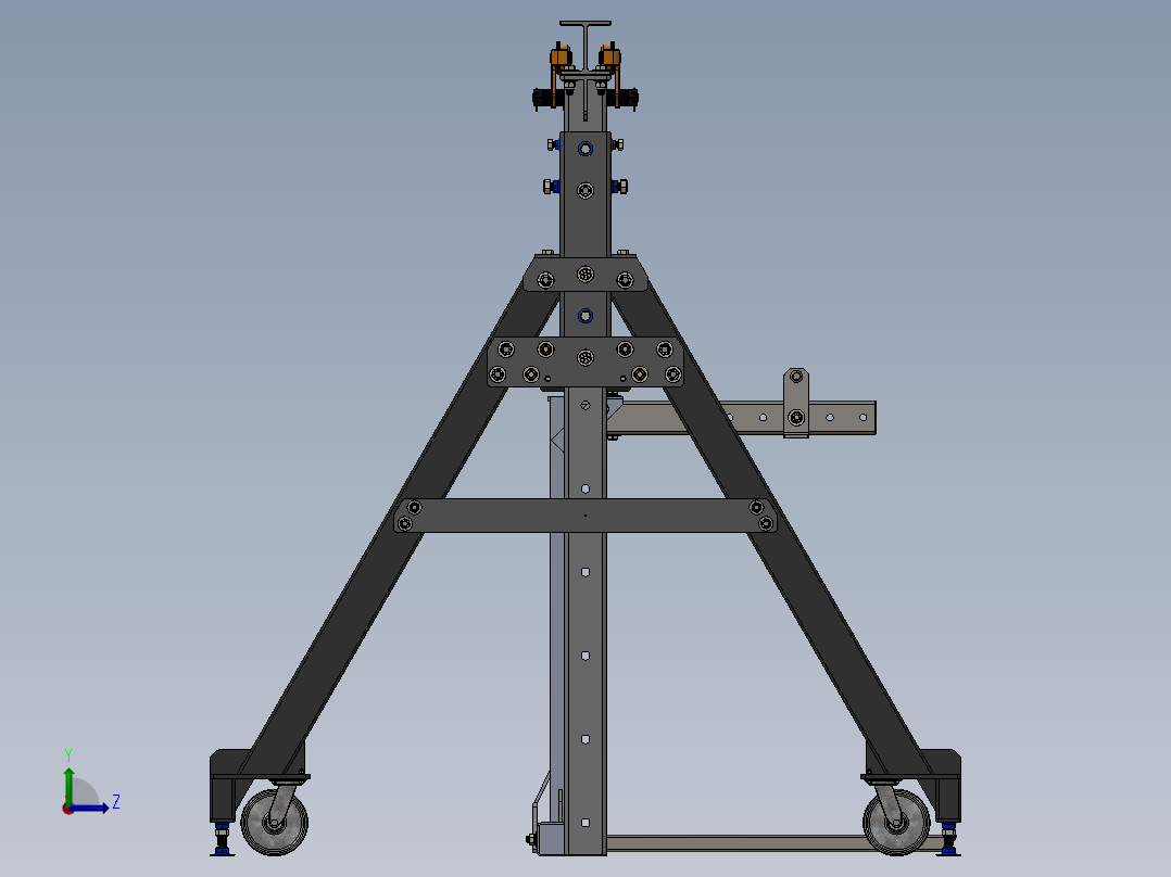 龙门架(7)左视图