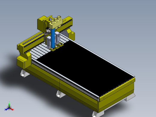 气缸三头换刀雕刻机