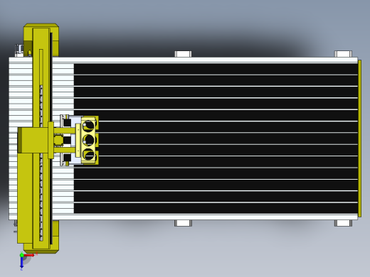 气缸三头换刀雕刻机俯视缩略图
