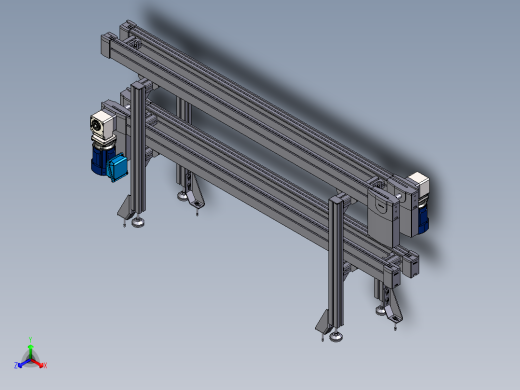 BS2R300滚子链输送线（B160）正等轴测缩略图