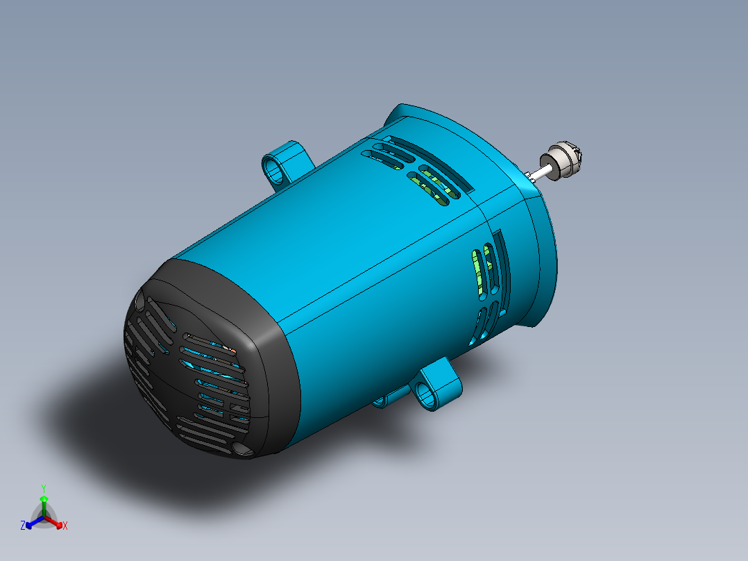 直流电机、电机(39)正等轴测图