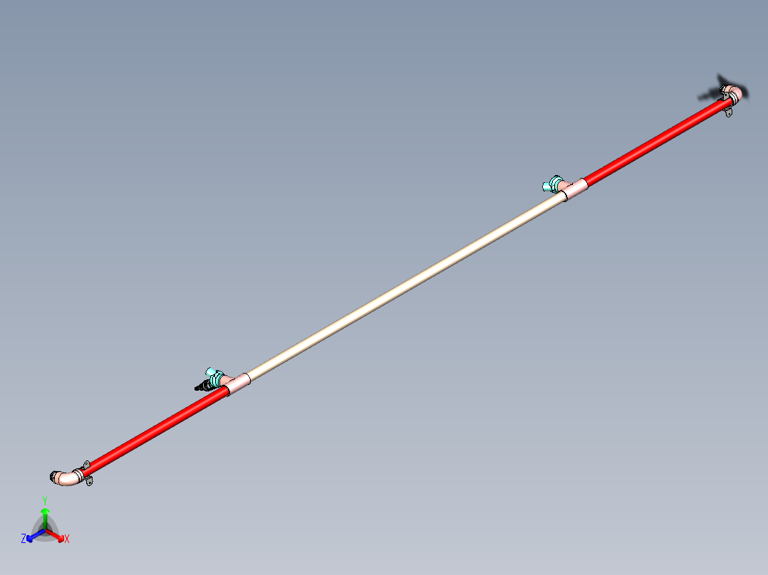 气路组件模型主视图