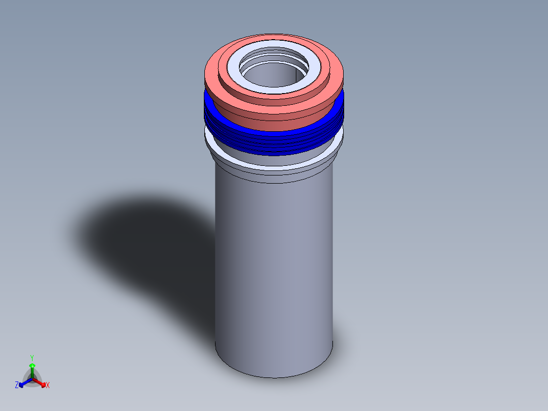 A0002996-雪佛龙密封件EK, EKV（高压液压密封）正等轴测图