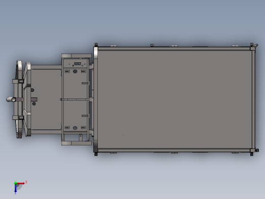 电动三轮车2.0米自卸方案俯视缩略图