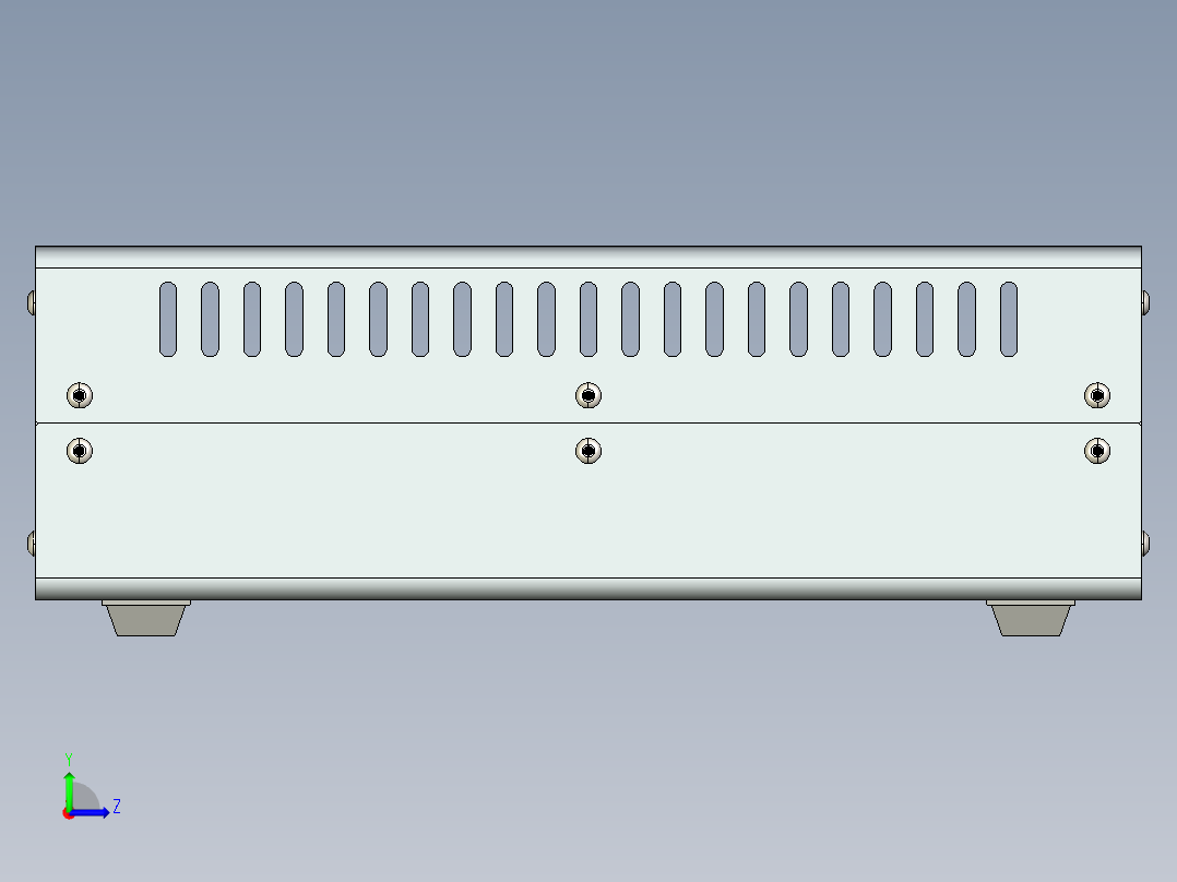 A0003147-UniCase-E250 电子设备的通用机箱左视图