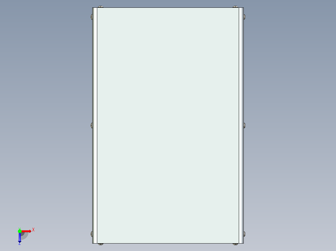 A0003147-UniCase-E250 电子设备的通用机箱俯视图