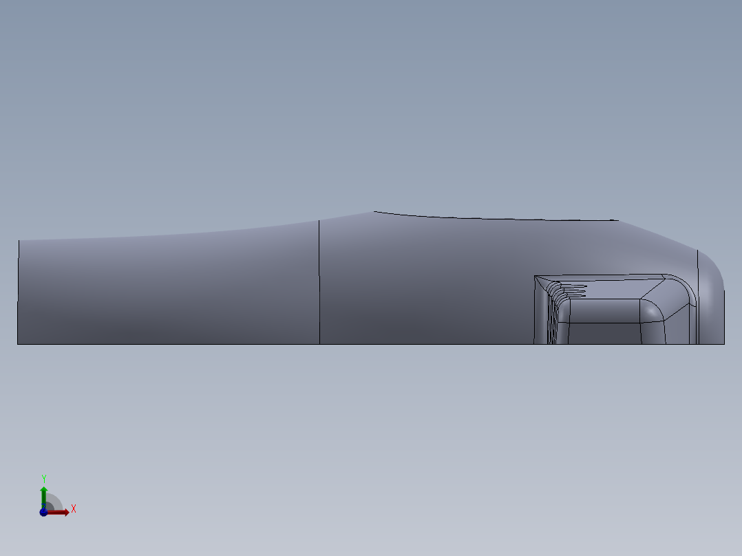 吹风机外壳前视图