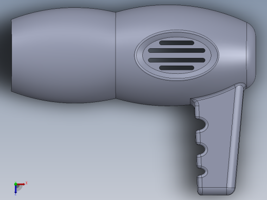 吹风机外壳俯视缩略图