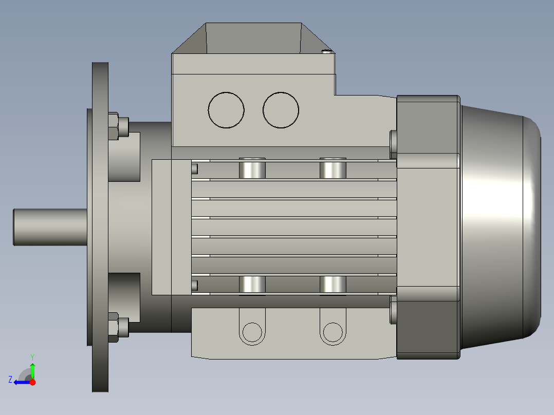 3NMRV110-150型蜗轮蜗杆减速机NMRV15080112B5B3YE2-22-4P_NMRV110-150型蜗轮蜗杆减速机NMRV15080112B5B3YE2-4-4P_IEC电机-A右视图