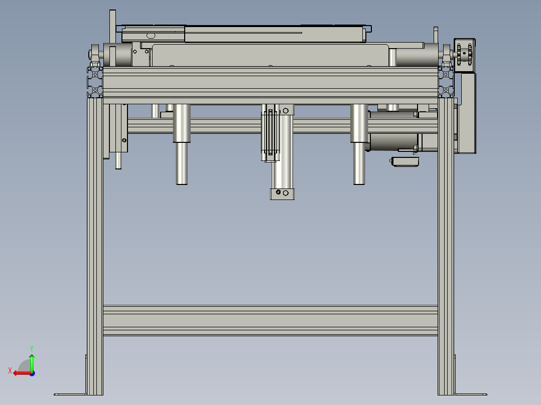 粘定位台后视图