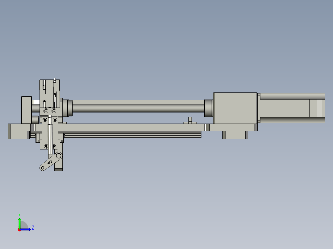 YWP200K4-02-04-00穿针组件左视图