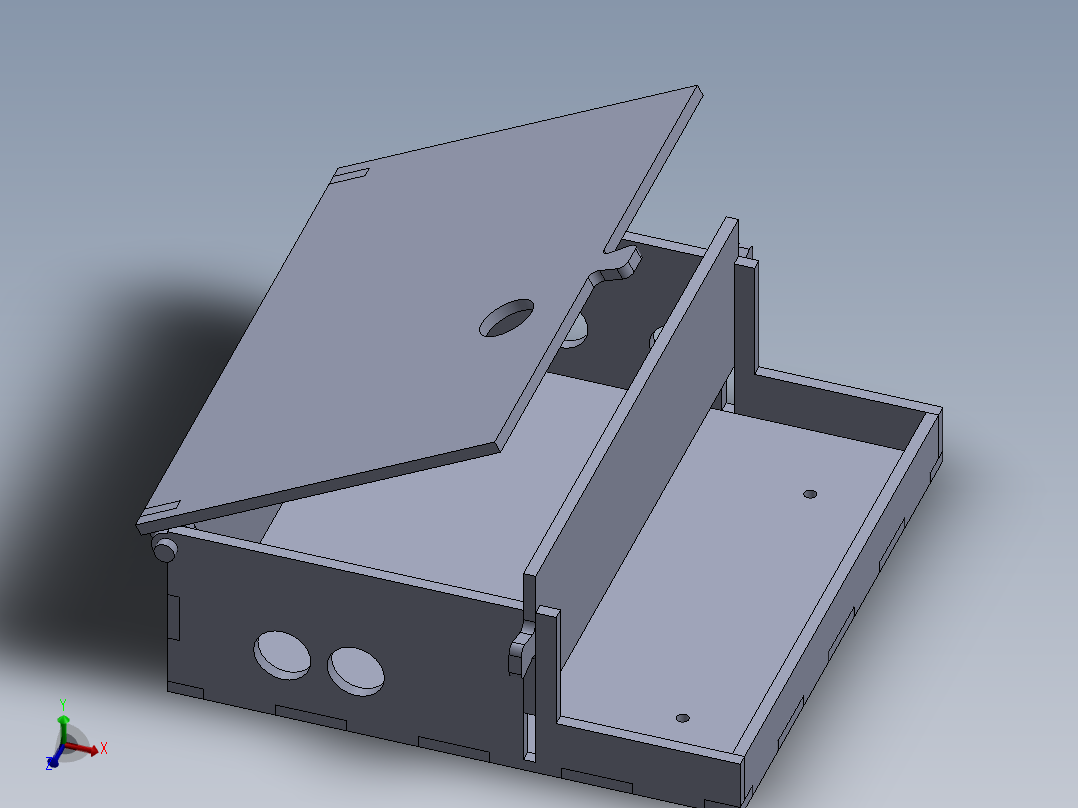 电热鞋机外壳主视图