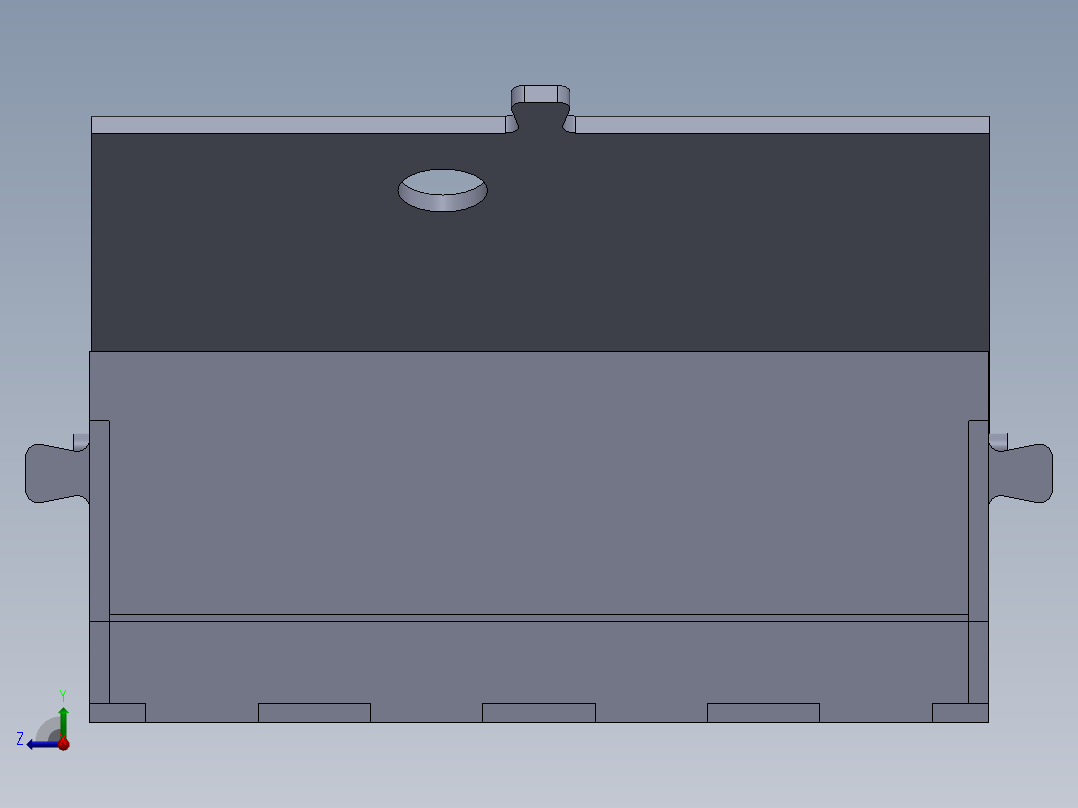 电热鞋机外壳右视图