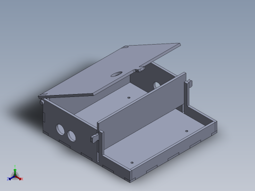 电热鞋机外壳正等轴测缩略图