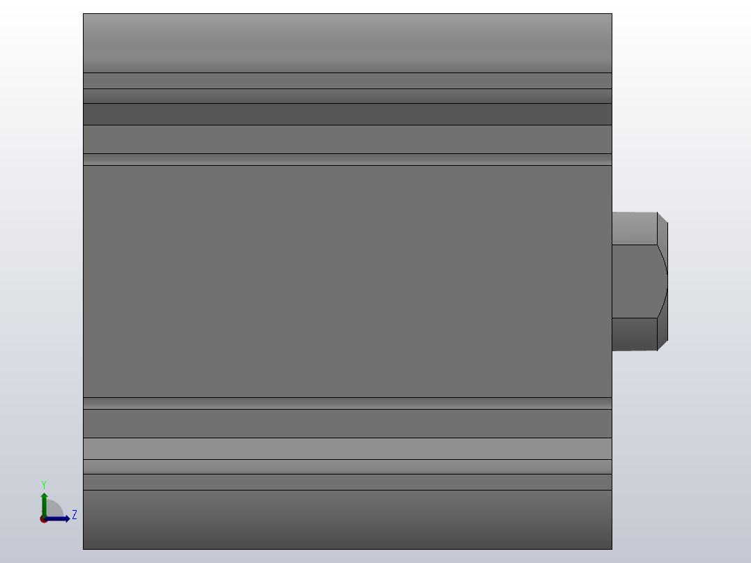 CQ2B-CDQ2B63-100紧凑型气缸[CQ2B63-40D]左视图