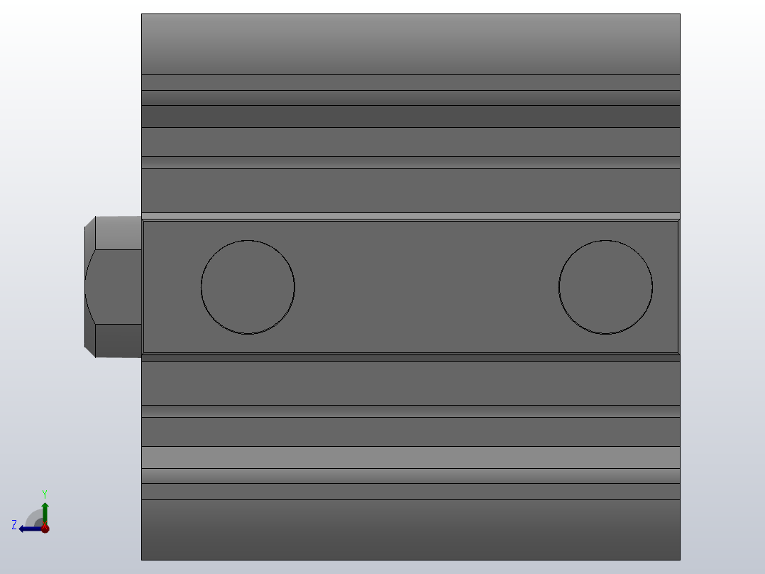CQ2B-CDQ2B63-100紧凑型气缸[CQ2B63-40D]右视图