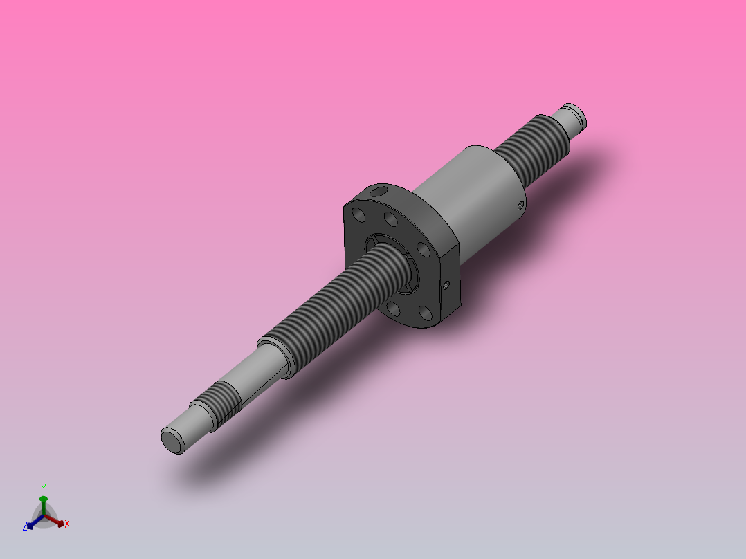 杰斯特滚珠丝杆SFNU╱SFU系列[SFUR1605-4]主视图