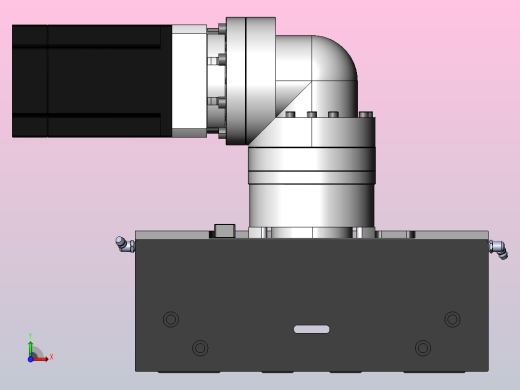 DMG220-RCR齿轮齿条模组直线滑台（电机右折）[DMG220-L20S500-DT750-A2D-RCR-P7]前视缩略图