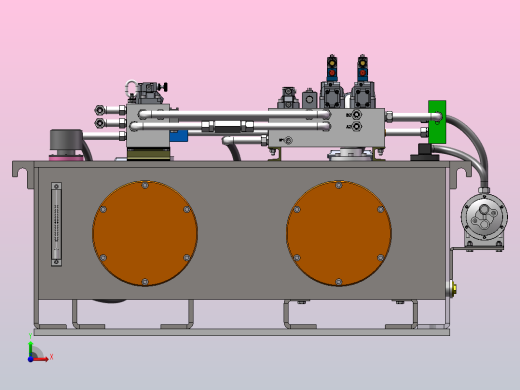 1500T液压机液压系统（SW+CAD+说明书+开题+任务书）前视缩略图