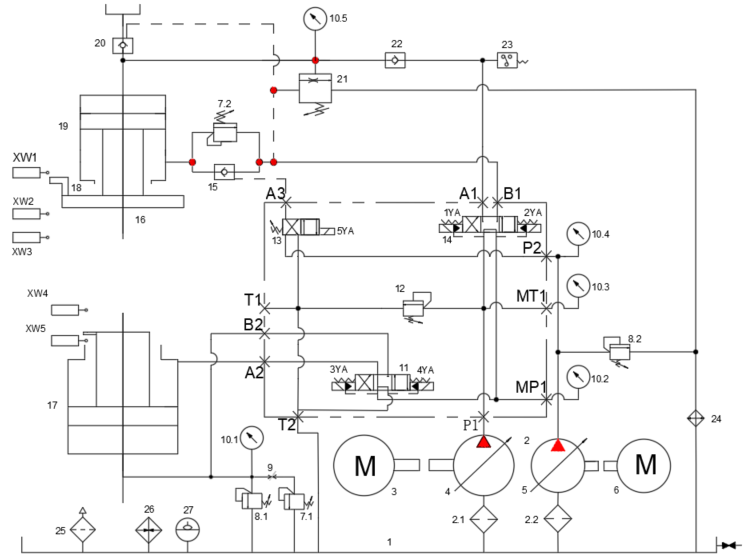 1500T液压机液压系统（SW+CAD+说明书+开题+任务书）