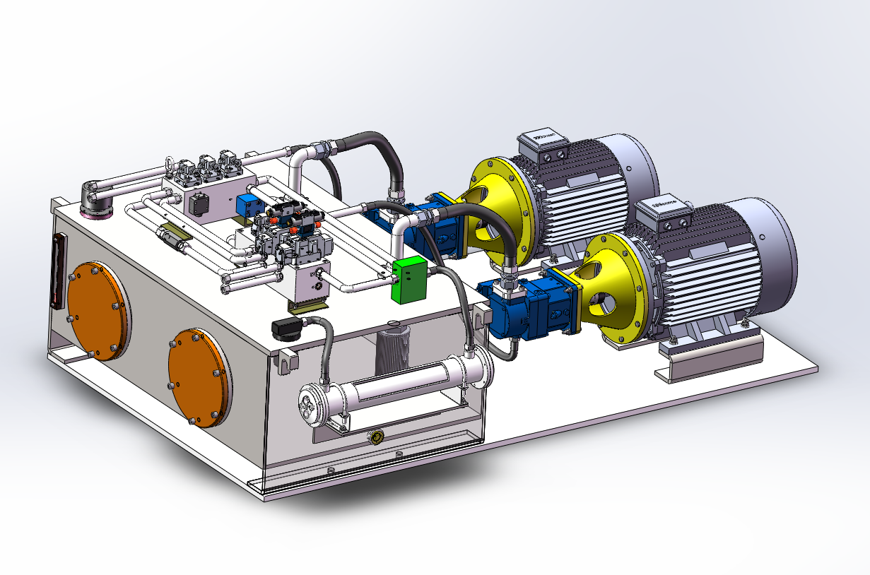 1500T液压机液压系统（SW+CAD+说明书+开题+任务书）