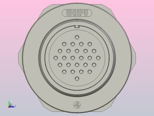 威浦连接器WS28K26ZMQ左视缩略图
