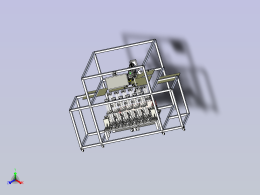 自动翘片压合机3D图纸