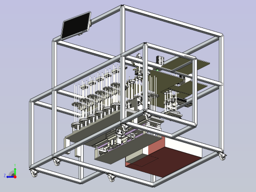 自动翘片压合机3D图纸右视缩略图