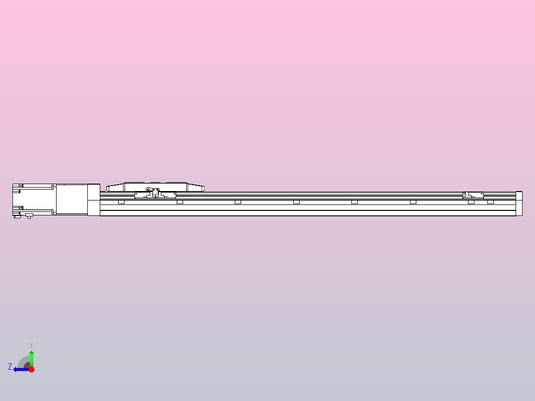 滚珠丝杠直线轴内置导轨TPA-GCR-170-2510C-L800-M-M75-N3右视图