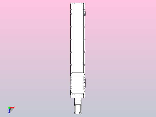 滚珠丝杠直线轴内置导轨TPA-GCR-170-2510C-L800-M-M75-N3俯视缩略图