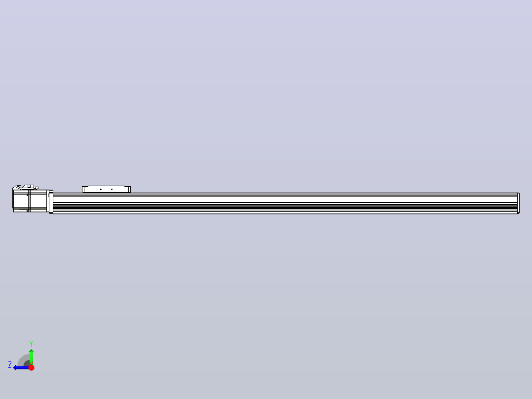 滚珠丝杠直线轴带导轨全封闭TPA-HCR-105D-1610C-L1000-M-C-P40-N3右视图