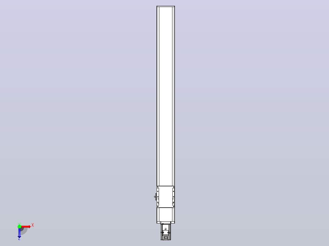 滚珠丝杠直线轴带导轨全封闭TPA-HCR-105D-1610C-L1000-M-C-P40-N3俯视图
