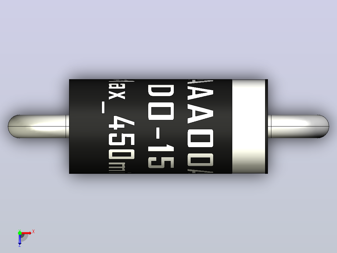 轴向二极管外壳DO-15_Max_450mil_rev1.0.zip.zip俯视图