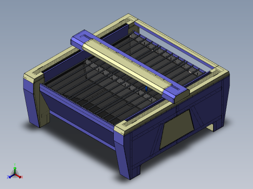 39-激光切割机100W 1550X1550正等轴测缩略图