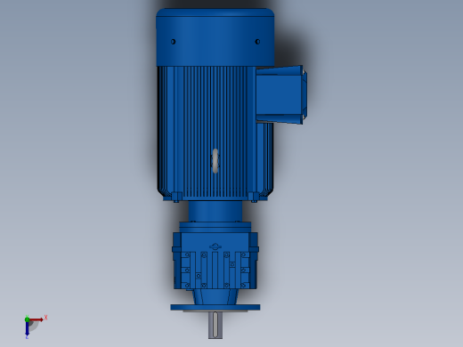 RF77法兰轴伸式安装斜齿轮减速机RF77-YVB11-4P-160M-M1-0°-Φ250俯视缩略图