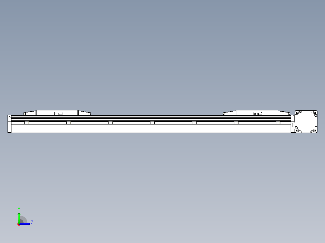 皮带直线轴双滑块型TPA-GCBS-150-P80-L225-DR-M75-N3左视图