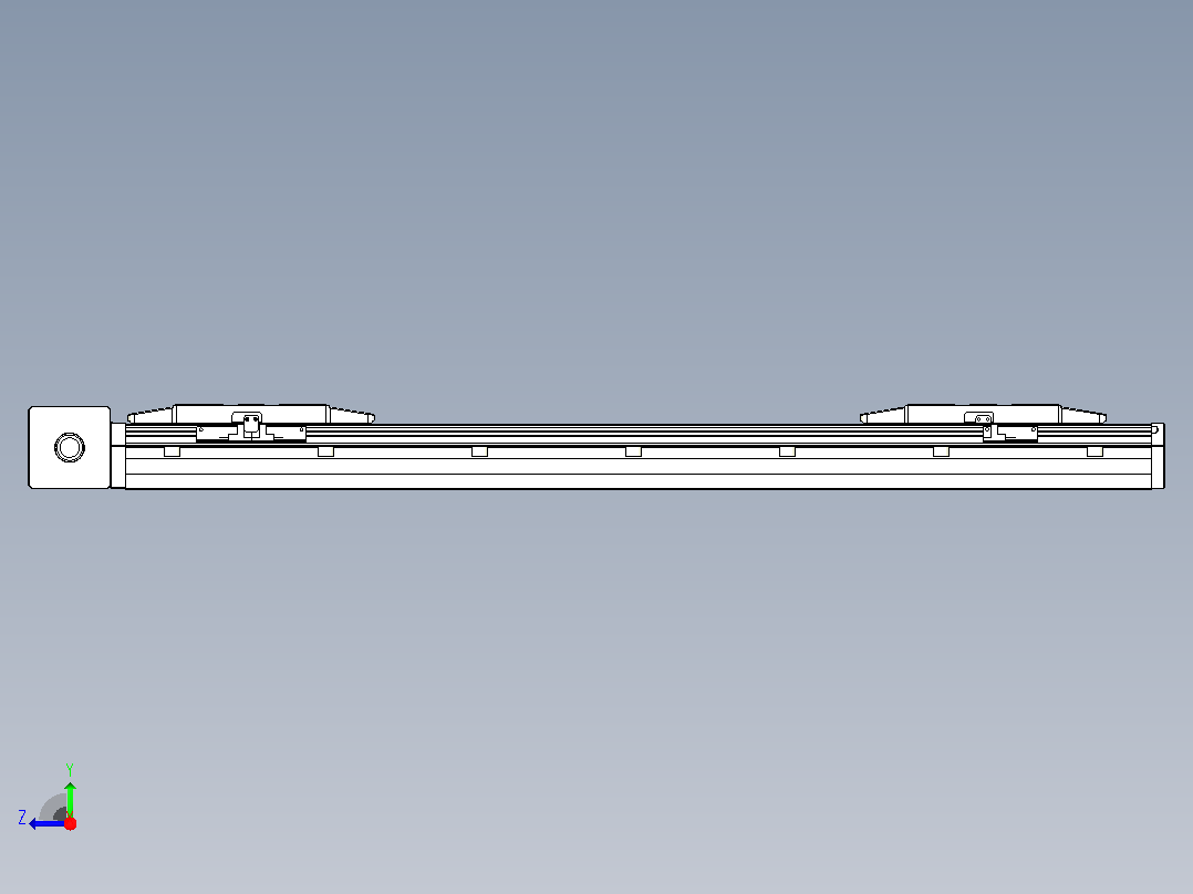 皮带直线轴双滑块型TPA-GCBS-150-P80-L225-DR-M75-N3右视图