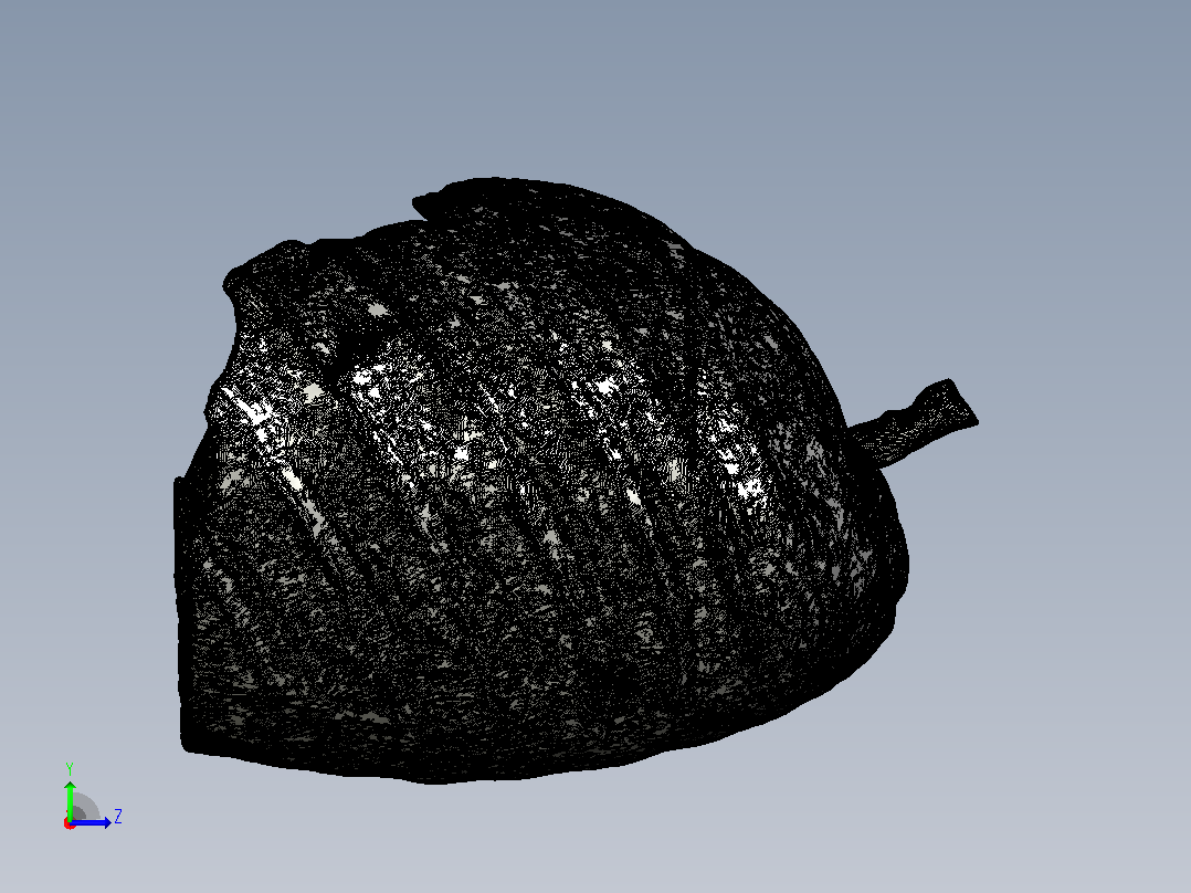 人类肺部的3D模型左视图