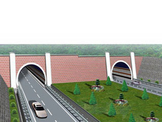 市政桥梁道路公路工程-公路改扩建工程新萝支线交通照明缩略图