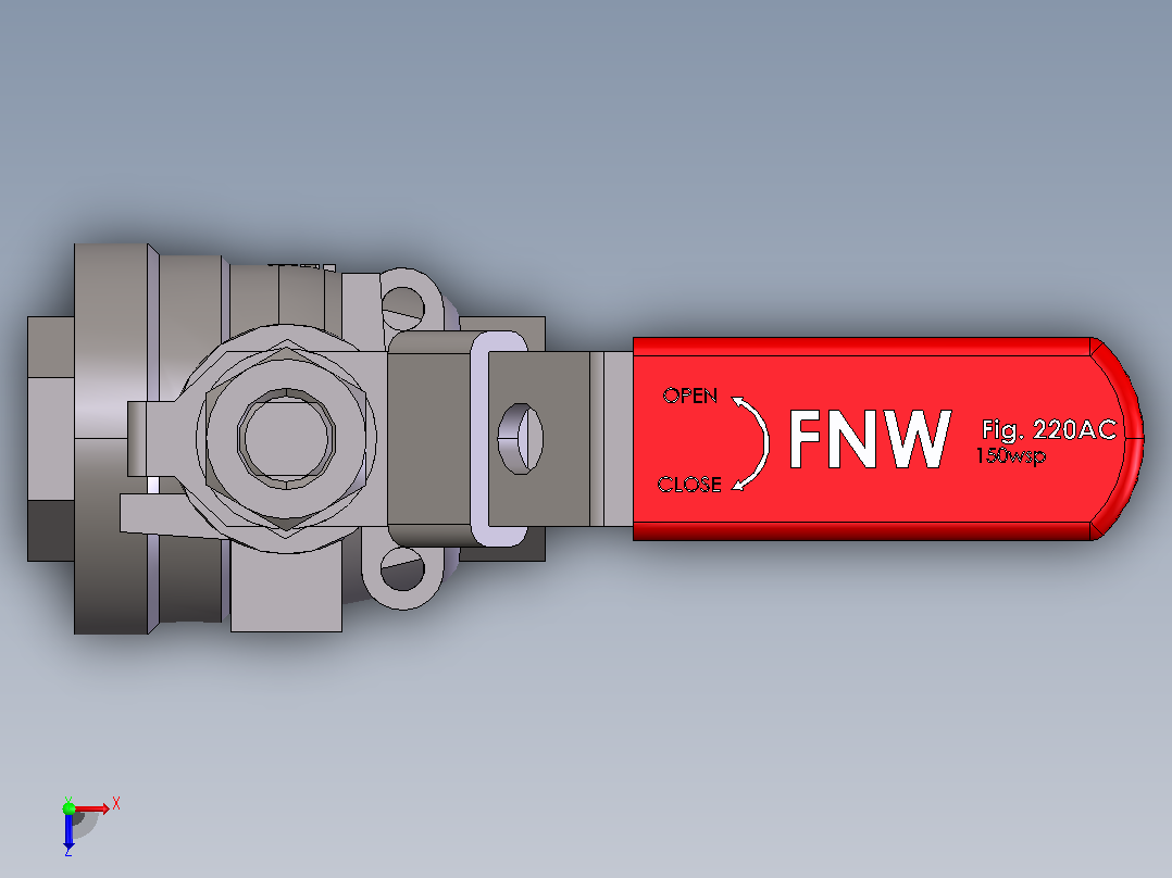 球阀、蝶阀FNW-FNW220ACC俯视图