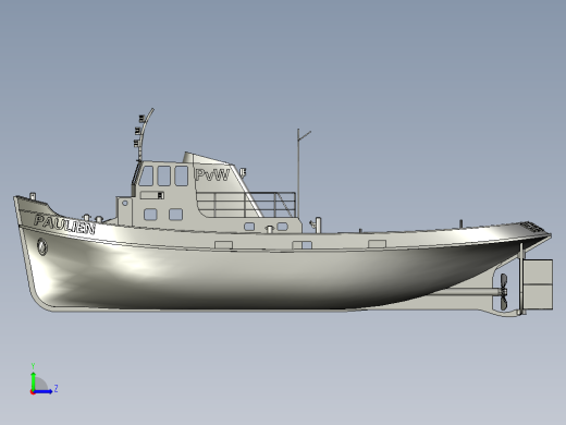 拖轮模型11左视缩略图