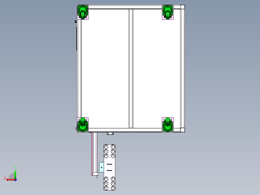 自动软包电芯极耳短路测试精切一体机sw17可编辑后视图