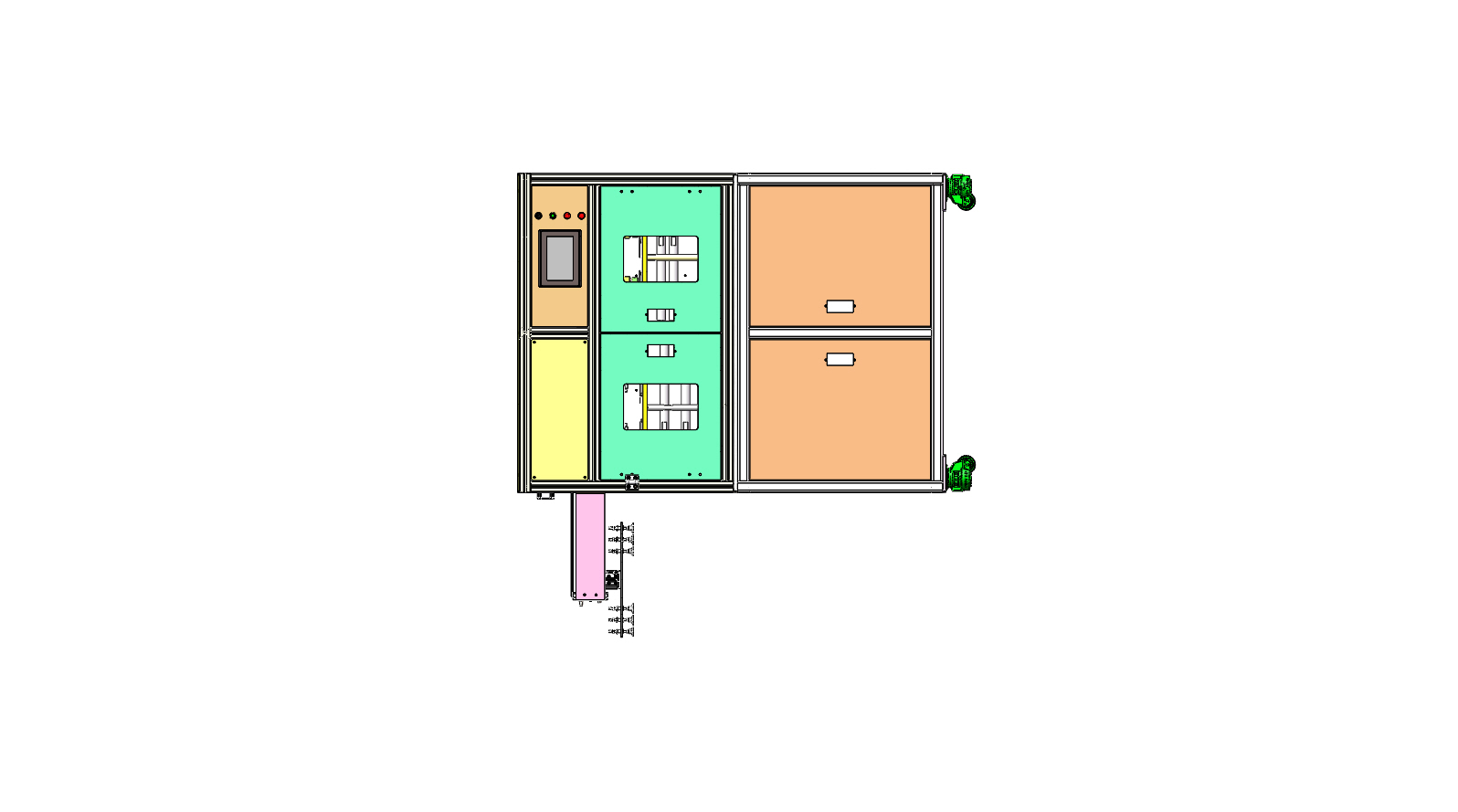 自动软包电芯极耳短路测试精切一体机sw17可编辑